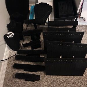 Black Jewelry Display Set